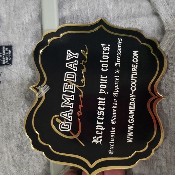 NWT Pressbox Women NCSU Tunic Top Medium Gray Tee NC State Game Fan Boho Comfy - Picture 7 of 12